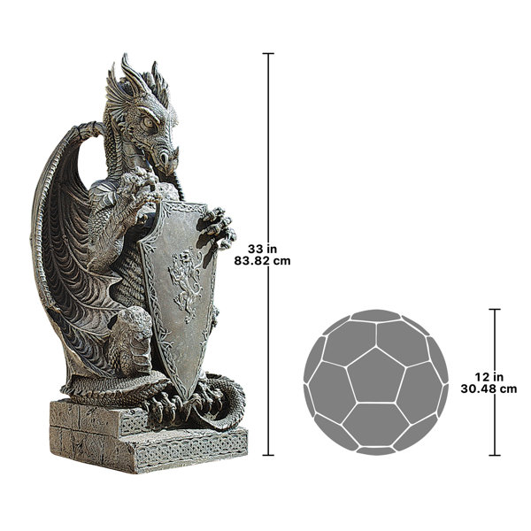 Design Toscano The Grande Dragon Sentinel Statue & Reviews